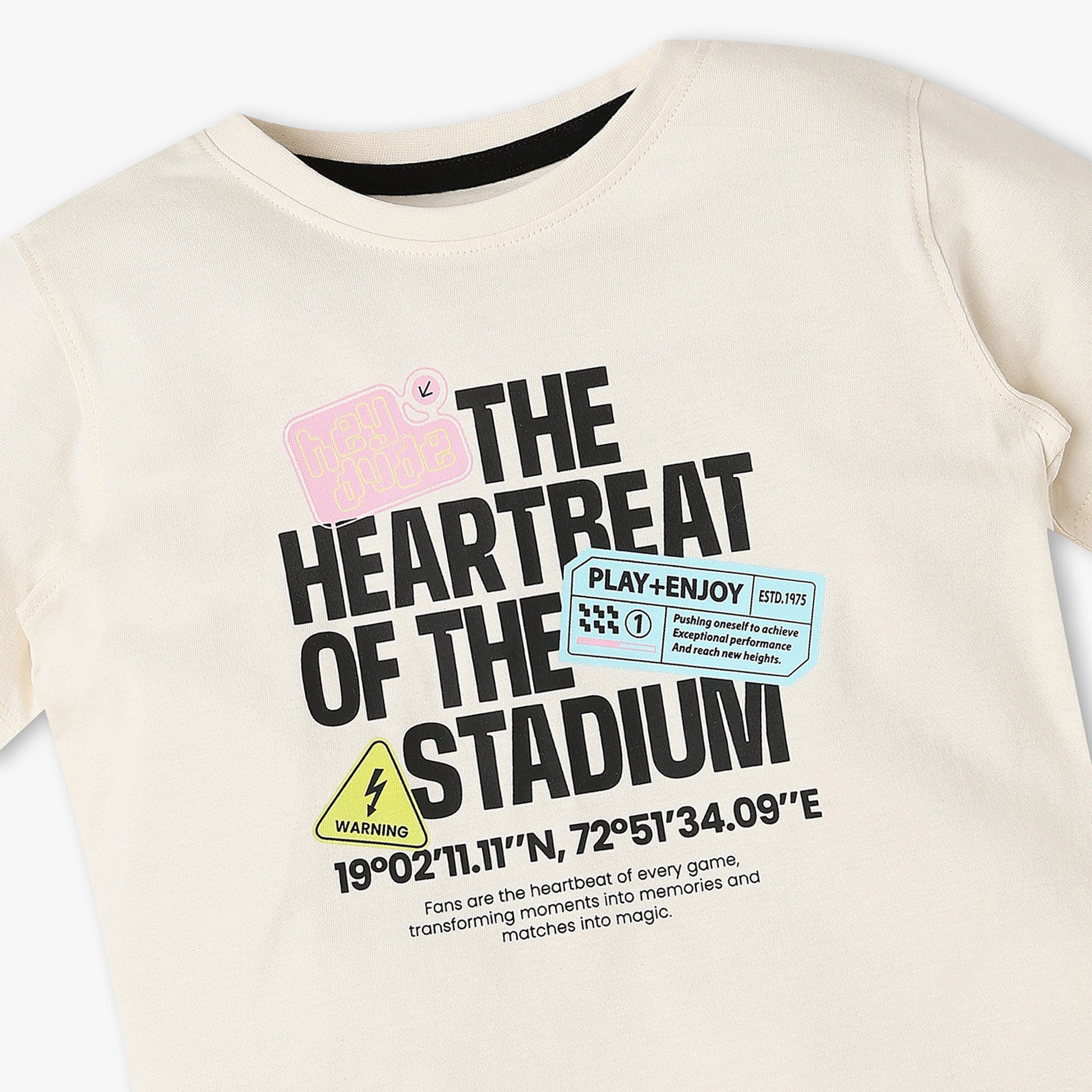 Boys Crew Neck Graphic T-Shirt