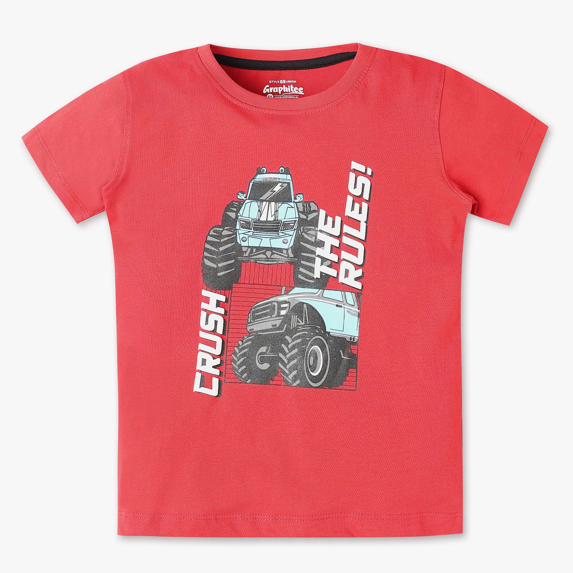 Boys Crew Neck Graphic T-Shirt