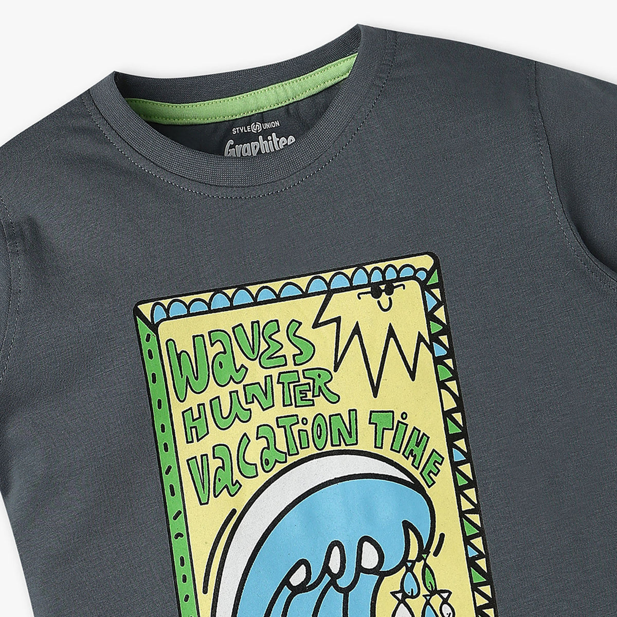 Boys Crew Neck Graphic T-Shirt