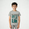 Boys Cotton Crew Neck Graphitee