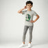 Boys Cotton Crew Neck Graphitee
