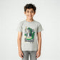 Boys Cotton Crew Neck Graphitee