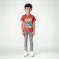 Boys Cotton Crew Neck Graphitee