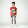 Boys Cotton Crew Neck Graphitee