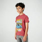 Boys Cotton Crew Neck Graphitee