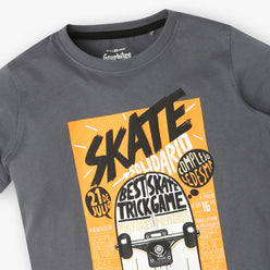 Boys Cotton Graphitee