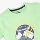Boys Cotton Crew Neck Graphitee