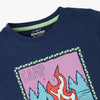 Boys Cotton Crew Neck Graphitee