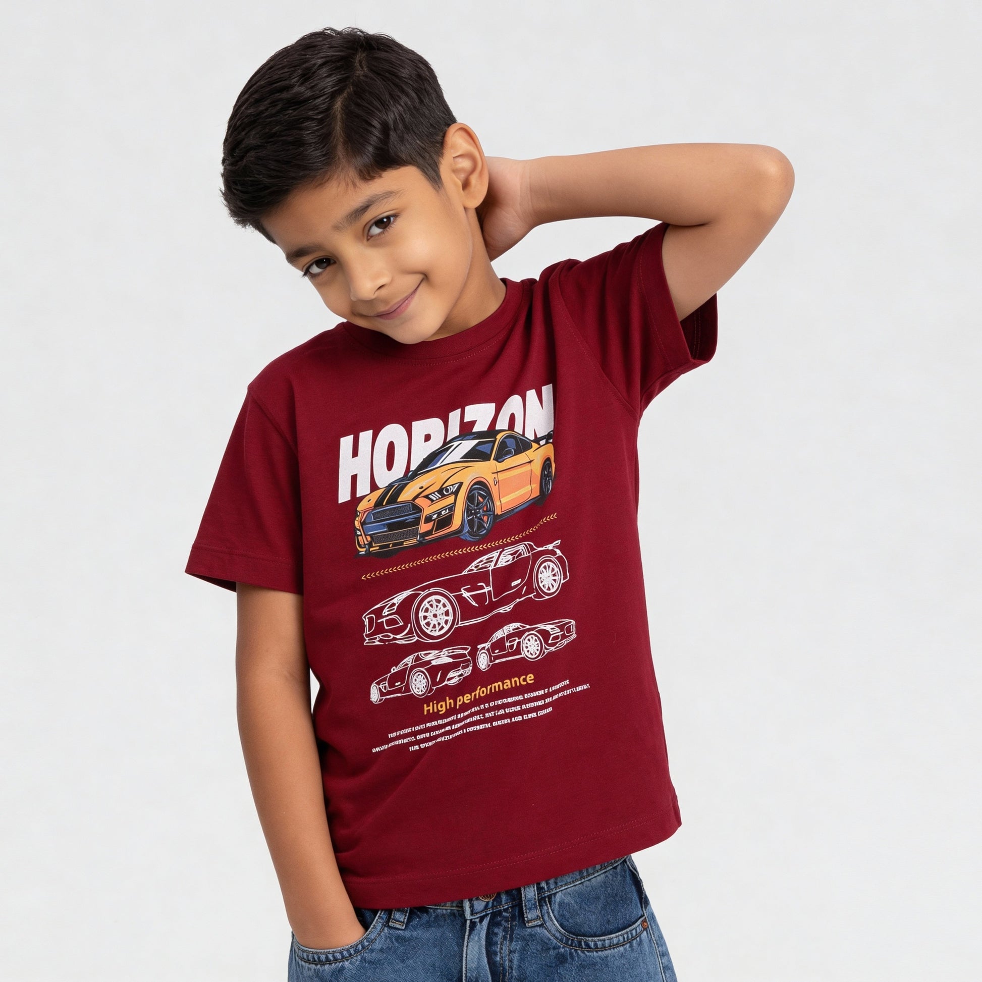 Boys Cotton Graphitee