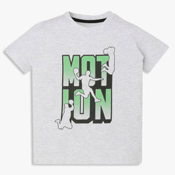 Boys Crew Neck Graphitee