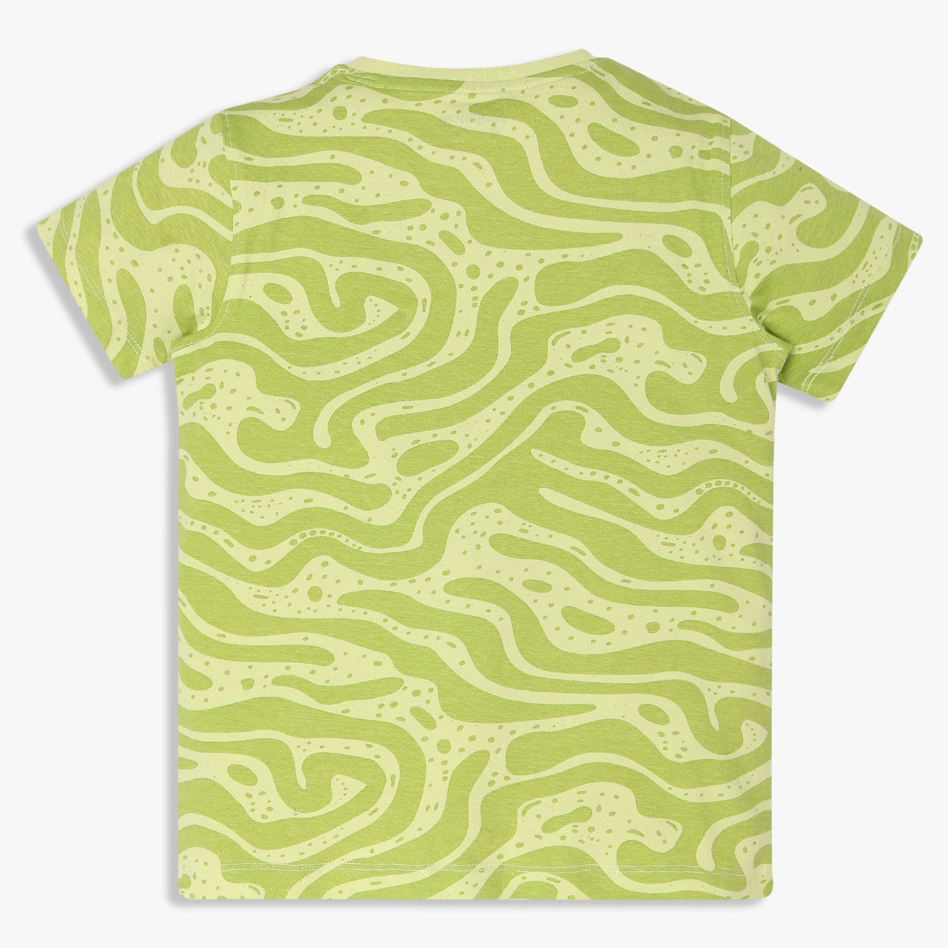 Boys Cotton Crew Neck Graphitee