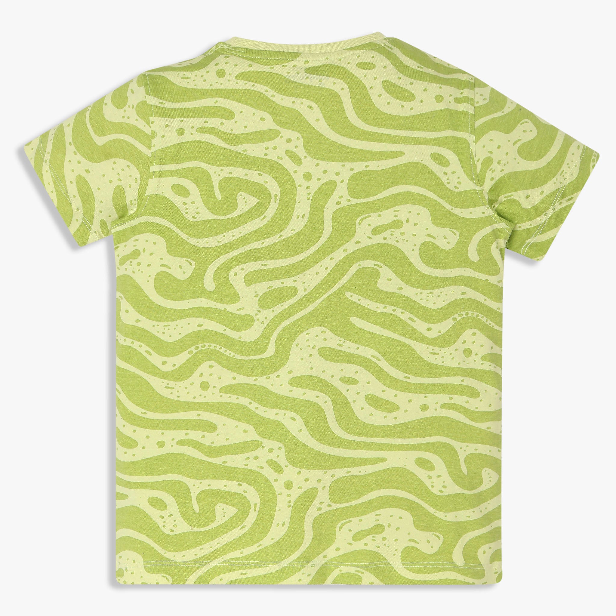 Boys Cotton Crew Neck Graphitee