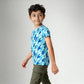Boys Cotton Crew Neck Graphitee