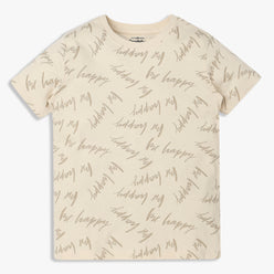 Boys Cotton Crew Neck Graphitee