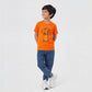 Boys Cotton Crew Neck Graphitee