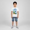 Boys Cotton Crew Neck Graphitee