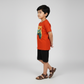 Boys Cotton Crew Neck Graphitee