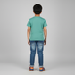Boys Cotton Crew Neck Graphitee