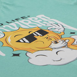 Boys Cotton Crew Neck Graphitee