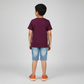 Boys Cotton Crew Neck Graphitee