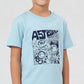 Boys Cotton Crew Neck Graphitee