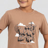 Boys Cotton Crew Neck Graphitee
