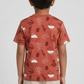 Boys Cotton Crew Neck Graphitee