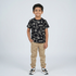 Boys Cotton Crew Neck Graphitee