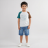 Boys Cotton Crew Neck Graphitee