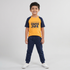 Boys Cotton Crew Neck Graphitee