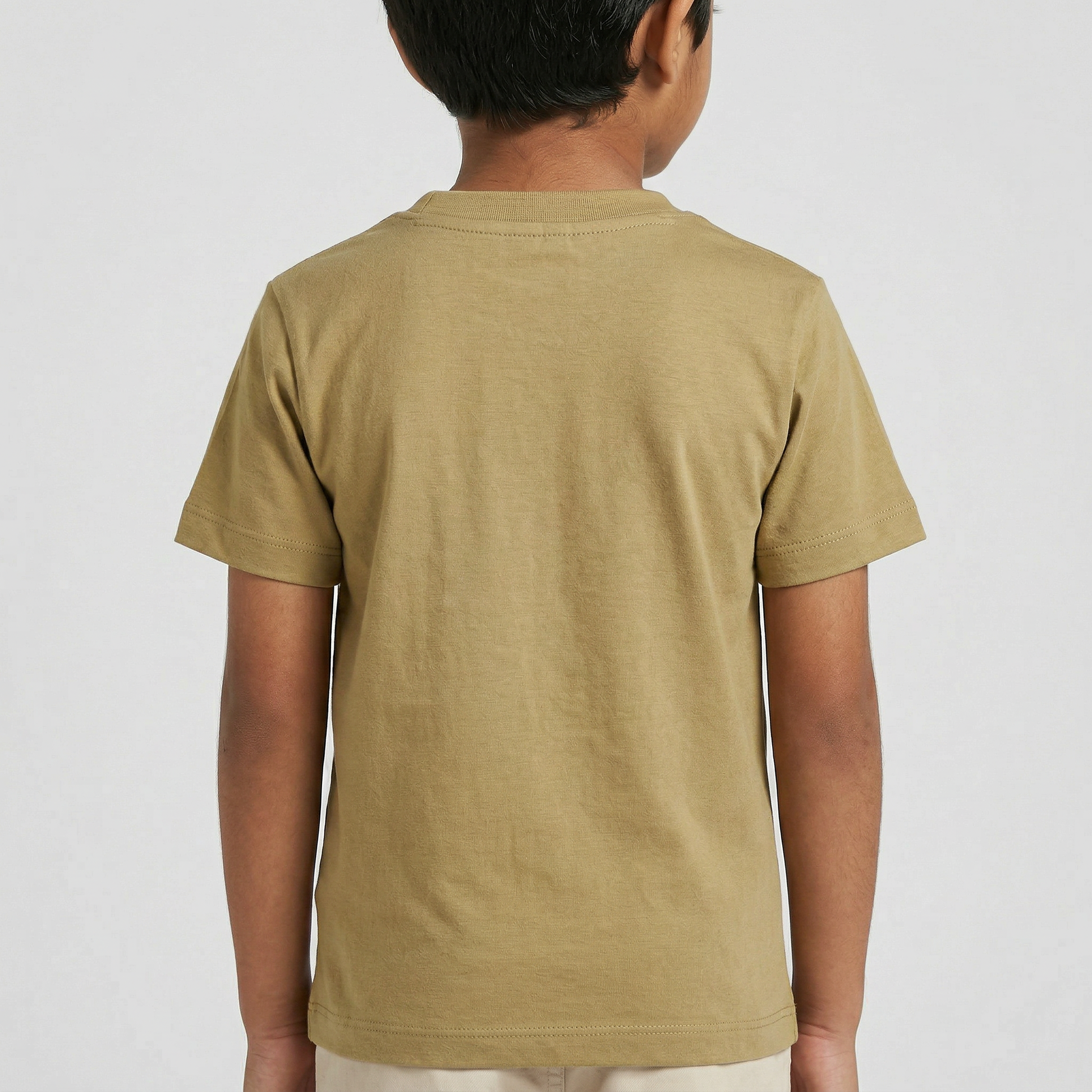 Boys Cotton Crew Neck Graphitee