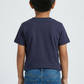 Boys Cotton Crew Neck Graphitee
