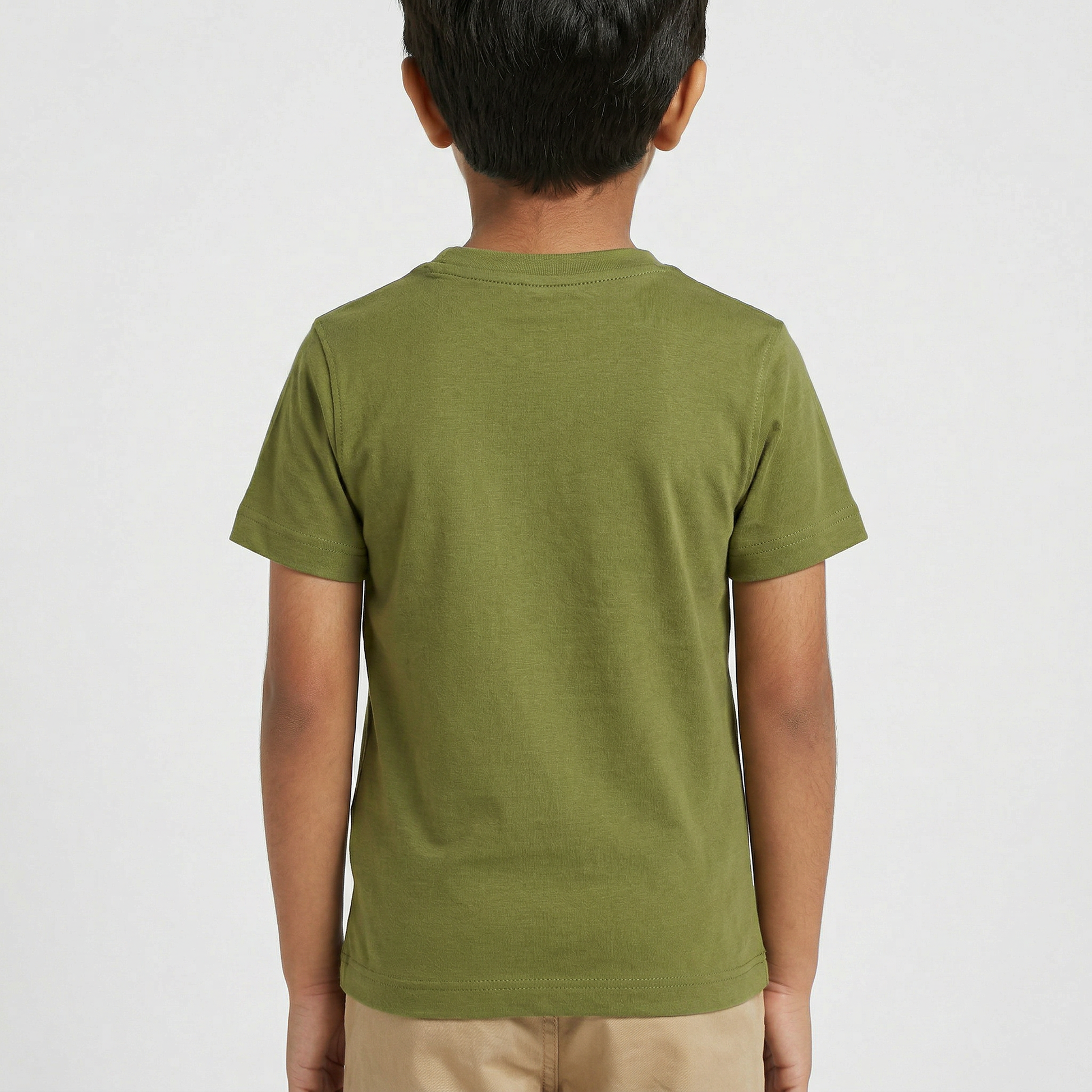 Boys Cotton Crew Neck Graphitee