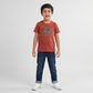 Boys Cotton Crew Neck Graphitee