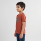 Boys Cotton Crew Neck Graphitee