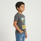 Boys Cotton Crew Neck Graphitee