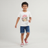 Boys Cotton Crew Neck Graphitee