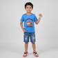 Boys Cotton Crew Neck Graphitee