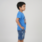 Boys Cotton Crew Neck Graphitee