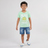 Boys Cotton Crew Neck Graphitee