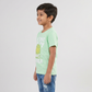 Boys Cotton Crew Neck Graphitee