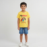 Boys Cotton Crew Neck Graphitee