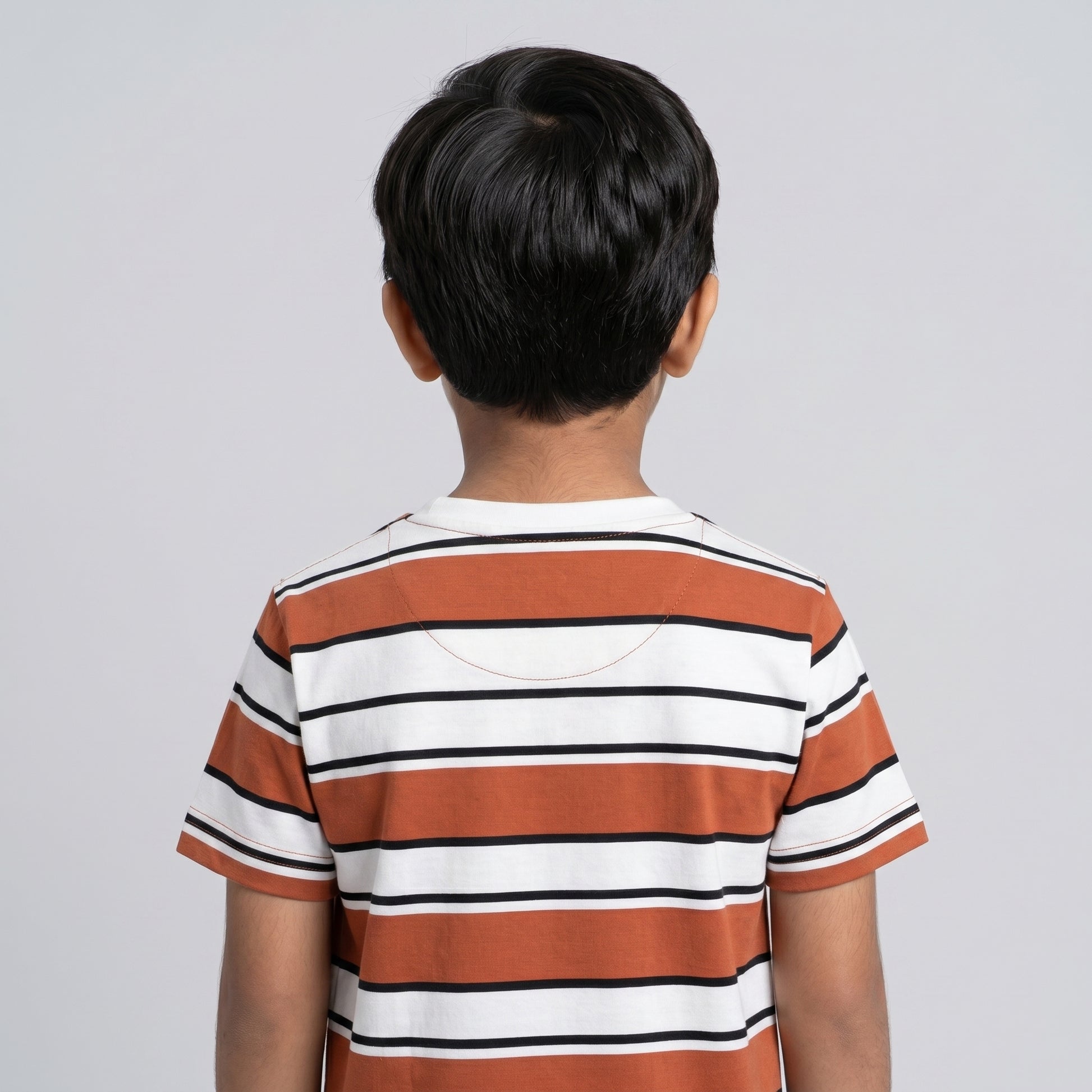 Boys Cotton Crew Neck Graphitee