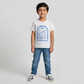 Boys Cotton Crew Neck Graphitee