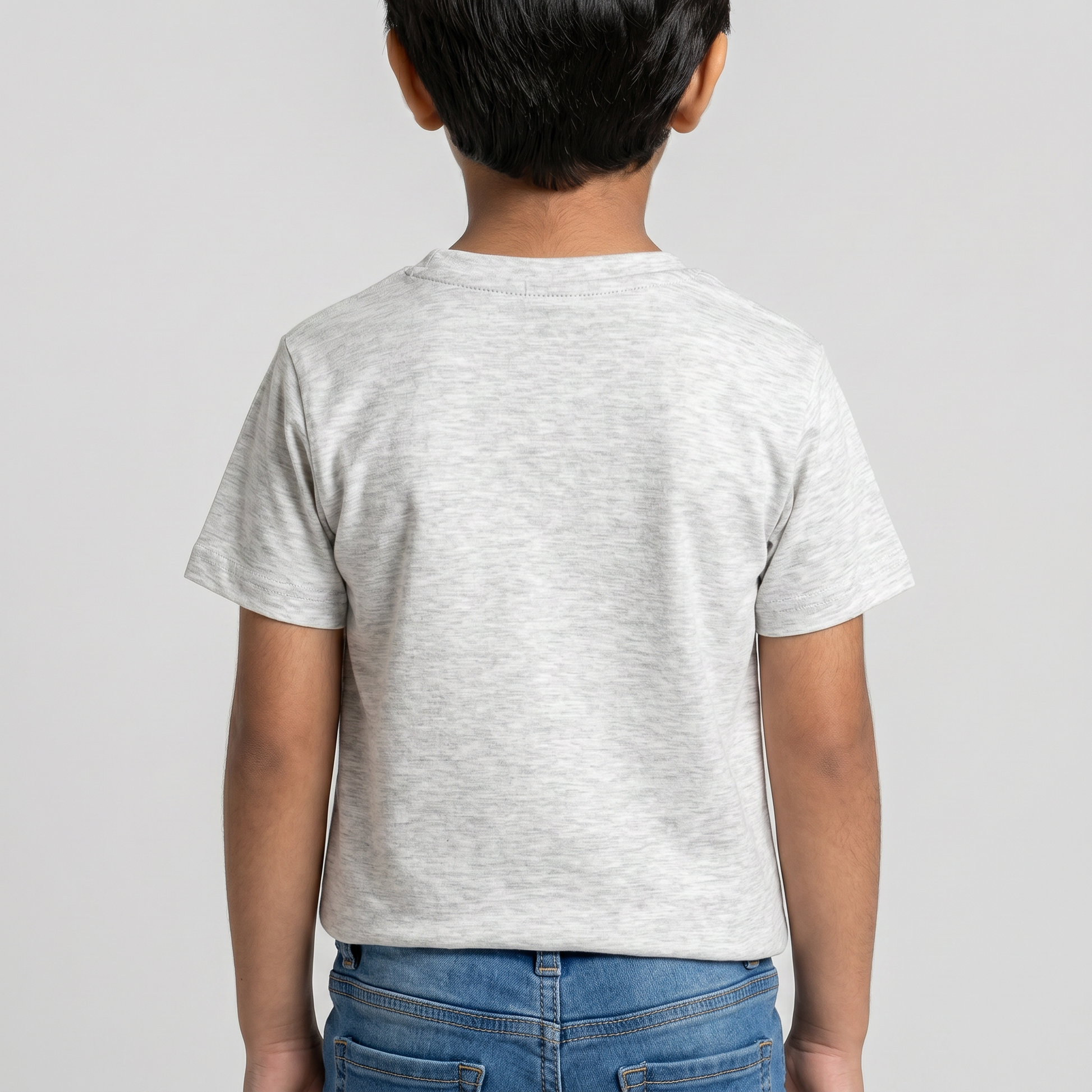 Boys Cotton Crew Neck Graphitee