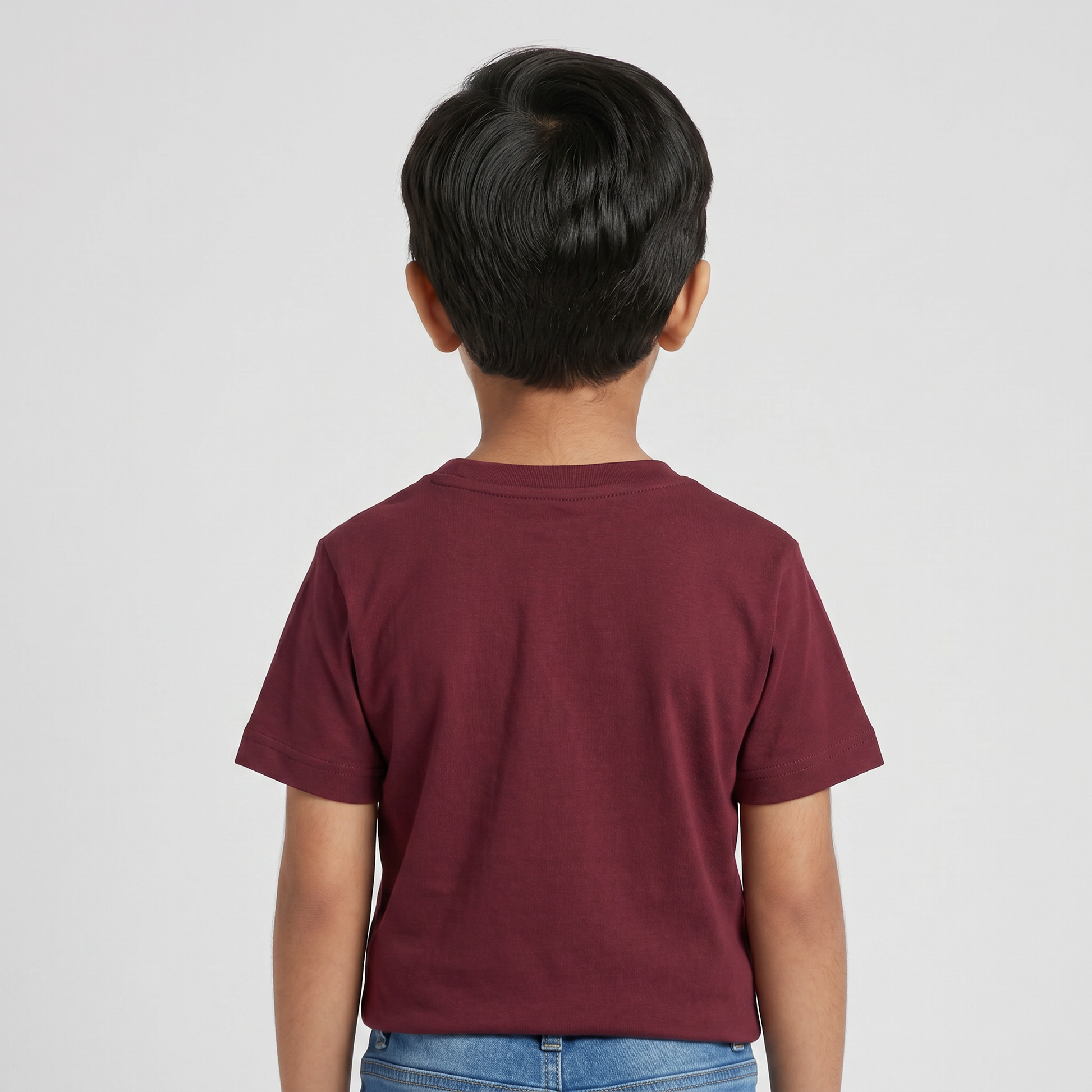 Boys Cotton Crew Neck Graphitee