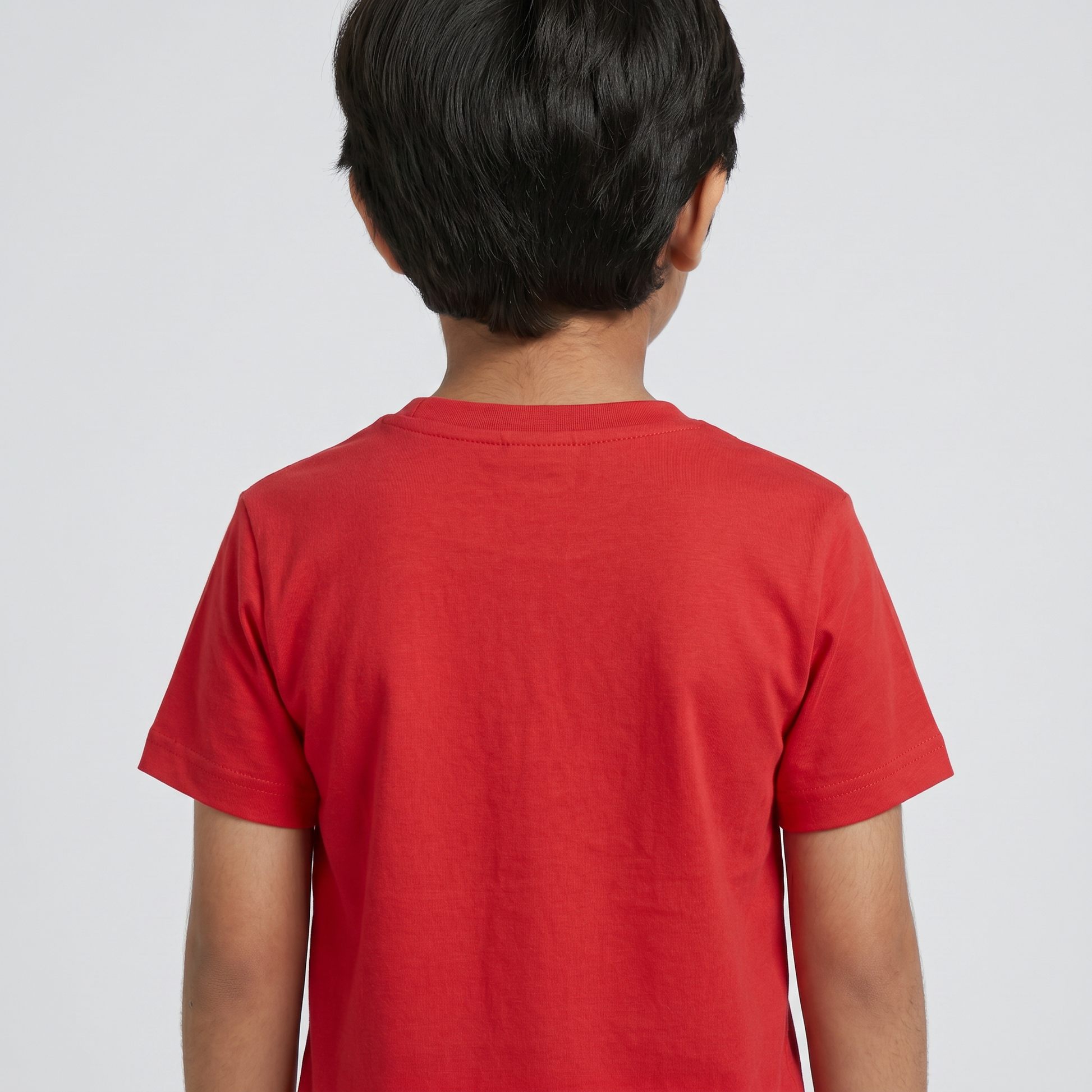 Boys Cotton Crew Neck Graphitee