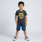 Boys Cotton Crew Neck Graphitee