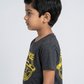 Boys Cotton Crew Neck Graphitee