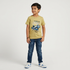 Boys Cotton Crew Neck Graphitee
